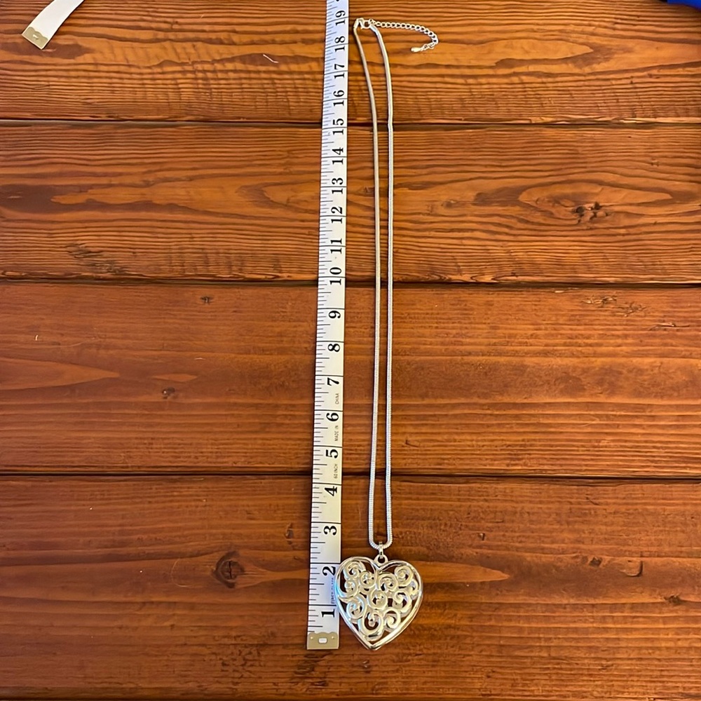 Silver heart necklace